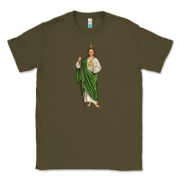 Army Green san judas1 Classic Tee - JahusDesignShop