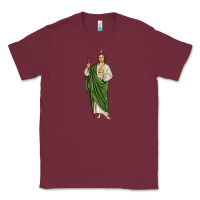 Burgundy san judas1 Classic Tee - JahusDesignShop