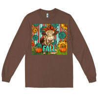 Chestnut Western Fall Cow Long Sleeve Tee - LillyAllenDesigns
