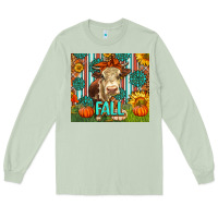 Matcha Western Fall Cow Long Sleeve Tee - LillyAllenDesigns