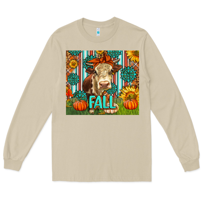 Western Fall Cow Long Sleeve Tee by LillyAllenDesigns | Teevron
