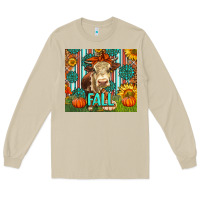Mushroom Western Fall Cow Long Sleeve Tee - LillyAllenDesigns