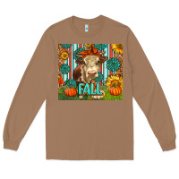 Toasted Coconut Western Fall Cow Long Sleeve Tee - LillyAllenDesigns