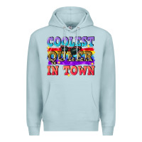 Blue Mist Coolest queer in town Premium Hoodie - CowGirlArtShop
