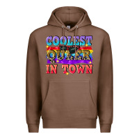 Chestnut Coolest queer in town Premium Hoodie - CowGirlArtShop