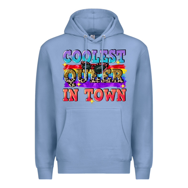 Coolest Queer In Town Premium Hoodie by CowGirlArtShop | Teevron