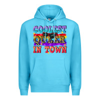 Ocean Blue Coolest queer in town Premium Hoodie - CowGirlArtShop