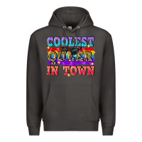 Smoke Coolest queer in town Premium Hoodie - CowGirlArtShop