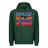 Sports Green Coolest queer in town Premium Hoodie - CowGirlArtShop