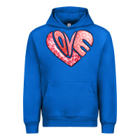 Cobalt heart shaped love valentine's day Urban Hoodie - LillyAllenDesigns