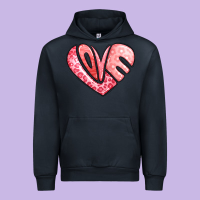 Heart Shaped Love Valentine's Day Urban Hoodie Designed By Lillyallendesigns