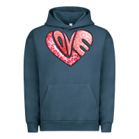 Pigment Midnight Navy heart shaped love valentine's day Urban Hoodie - LillyAllenDesigns