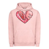 Pigment Salmon heart shaped love valentine's day Urban Hoodie - LillyAllenDesigns