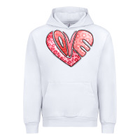White heart shaped love valentine's day Urban Hoodie - LillyAllenDesigns