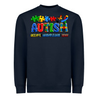 Navy autism accept understand love Heavyweight Sweatshirt - Artiststas