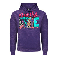 Cloud Purple nurse life Vintage Hoodie - NancyCooperArtShop