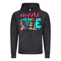Vintage Black nurse life Vintage Hoodie - NancyCooperArtShop