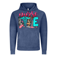 Vintage Denim nurse life Vintage Hoodie - NancyCooperArtShop