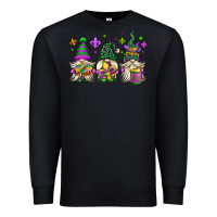 Black mardi gras gnomes Premium Sweatshirt - OliviaCreatesArt