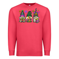 Cardinal mardi gras gnomes Premium Sweatshirt - OliviaCreatesArt
