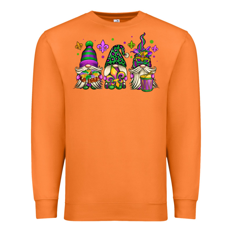Mardi Gras Gnomes Premium Sweatshirt by OliviaCreatesArt | Teevron