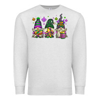 Oatmeal Heather mardi gras gnomes Premium Sweatshirt - OliviaCreatesArt
