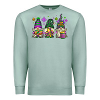 Seafoam mardi gras gnomes Premium Sweatshirt - OliviaCreatesArt