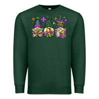 Sports Green mardi gras gnomes Premium Sweatshirt - OliviaCreatesArt