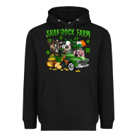 Black Shamrock farm Heavyweight Hoodie - CowGirlArtShop