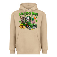 Mushroom Shamrock farm Heavyweight Hoodie - CowGirlArtShop