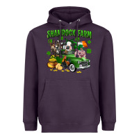 Plum Shamrock farm Heavyweight Hoodie - CowGirlArtShop