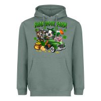 Sage Shamrock farm Heavyweight Hoodie - CowGirlArtShop