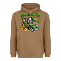 Toasted Coconut Shamrock farm Heavyweight Hoodie - CowGirlArtShop