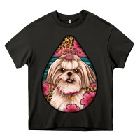 Asphalt shih tzu teardrop earrings Heavy Core Tee - Artiststas