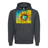 Smoke sparkling sunflower Zipper Hoodie - TumblerDesignByShophia