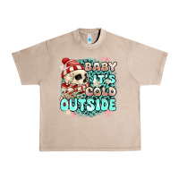 French Oak baby its cold outside skeleton Urban Heavy Tee - MaliasSmallBusiness