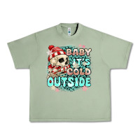 Oil Green baby its cold outside skeleton Urban Heavy Tee - MaliasSmallBusiness