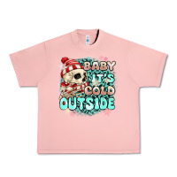 Salmon baby its cold outside skeleton Urban Heavy Tee - MaliasSmallBusiness