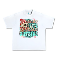 White baby its cold outside skeleton Urban Heavy Tee - MaliasSmallBusiness
