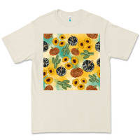 Bone leopard pumpkin cactus sunflower seamless Premium Tee - AdoDesignShop