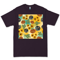 Plum leopard pumpkin cactus sunflower seamless Premium Tee - AdoDesignShop