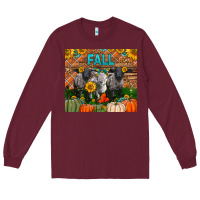 Burgundy Fall Baby Lambs Long Sleeve Tee - LillyAllenDesigns