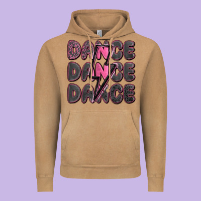 Dance Dance Dance With Lightning Bolt Vintage Hoodie Designed By Maliassmallbusiness
