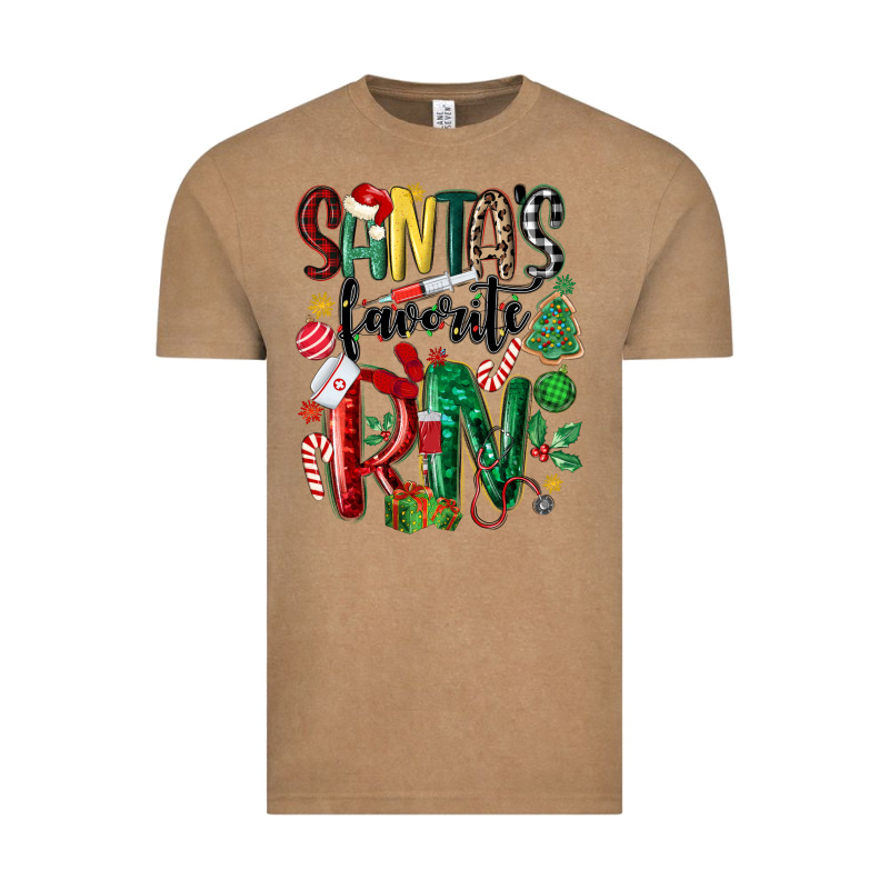 Santas Favorite Registered Nurse Vintage Tee by MaliasSmallBusiness | Teevron