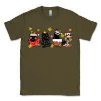 Army Green christmas cats Classic Tee - MaliasSmallBusiness