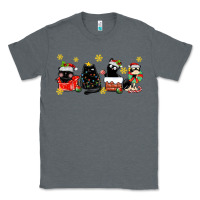 Charcoal Heather christmas cats Classic Tee - MaliasSmallBusiness