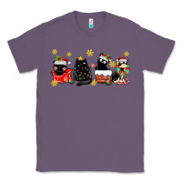 Lavender christmas cats Classic Tee - MaliasSmallBusiness