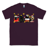 Plum christmas cats Classic Tee - MaliasSmallBusiness