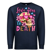 Navy love you to death olivia Premium Sweatshirt - OliviaCreatesArt