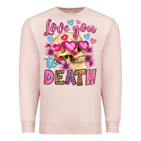 Pale Pink love you to death olivia Premium Sweatshirt - OliviaCreatesArt